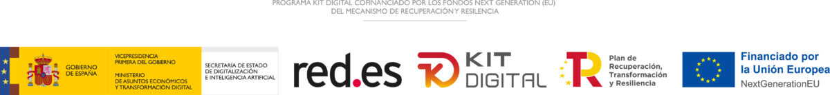 Logotipos de empresas del programa KIT DIGITAL. Gobierno de españa. Red.es, Kit Digital, Plan de recuperacion, Logo Unión Europea
